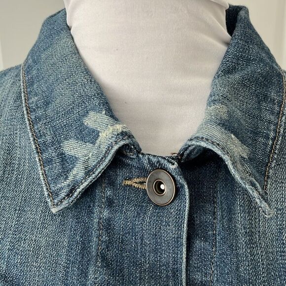 House of Blues Vintage Original Cambridge Ma 1992 Denim Jacket Multi Trim SZ M - Picture 4 of 11